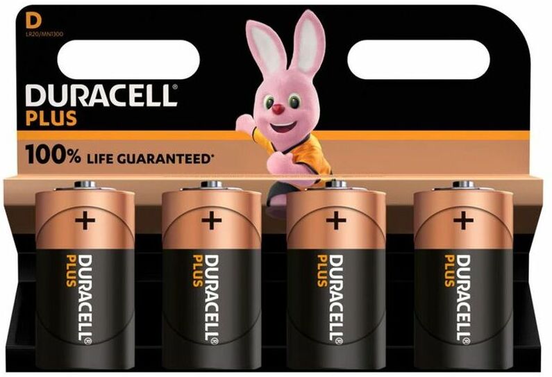 Duracell - Plus d Battery PK4