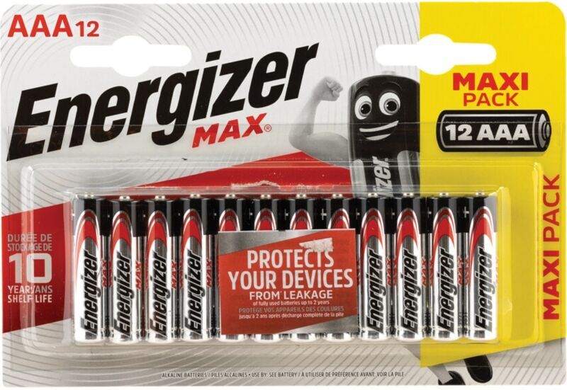 E92 aaa Max Batteries Pack of 12 103700 - Energizer