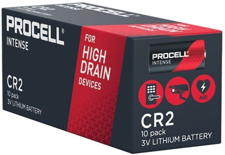 Duracell Procell Intense High Power Lithium CR2 3V Battery (Pack of 10) - 5000394163300