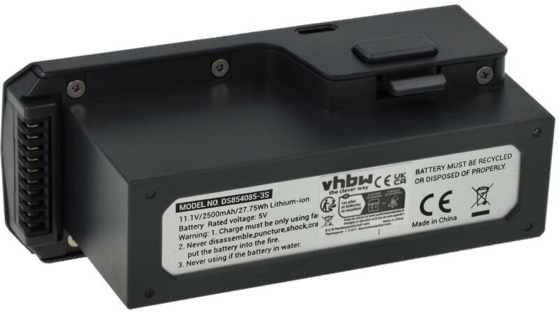 Vhbw - Battery compatible with sjrc F11 s 4K pro gps Drone Multicopter Quadrocopter (2500 mAh, 11.1 v, Li-Ion)