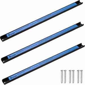 Tectake - Magnetic strips 46cm - tool rack, tool holder, magnetic tool holder - 3 - black/blue