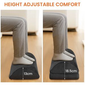 Foot Rest Under Desk Footrest with Memory Foam Two Height Adjustable Desk Doot Rest are Used to Support The Legs and Improve Posture Suitable for Foot Rest Under Desk Footrest with Memory Foam Two Height Adjustable Desk Doot Rest are Used to Support The Legs and Improve Posture Suitable for