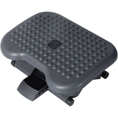 Footrest Adjustable Height & Angle Tilting Platform Home Office Foot Rest Charcoal Grey Footrest Adjustable Height & Angle Tilting Platform Home Office Foot Rest Charcoal Grey