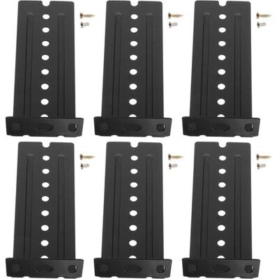 OEM 6-piece Black Sliding Keyboard Adapter Brackets, Adjustable Rail Extension, Sturdy Noise-reducing Support, Compatible With Drawers And Furniture, Desktop Mounting Hardware OEM 6-piece Black Sliding Keyboard Adapter Brackets, Adjustable Rail Extension, Sturdy Noise-reducing Support, Compatible With Drawers And Furniture, Desktop Mounting Hardware