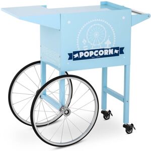 ROYAL CATERING Popcorn Cart - blue - Popcorn Machine Cart