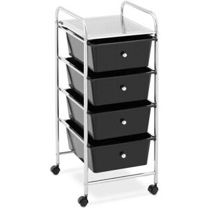 PHYSA Salon trolley Storage trolley 4 drawers black brakes