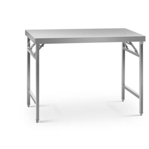 ROYAL CATERING Stainless Steel Folding Work Table Portable Worktop Catering 60x120cm 210kg