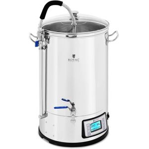 ROYAL CATERING Stainless Steel Mash Tun Brew Kettle Home Brewing Beer Brewing Kettle 30L 2500W