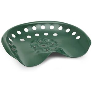 HILLVERT Tractor Seat Pan With Backrest Universal Tractor Seat Steel Green 44 x 34 cm