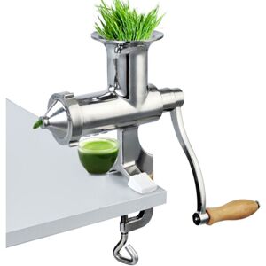 VEVOR Manual Wheatgrass Juicer Extractor Portable Manual Juicer Extractor with 3 Sieves Stainless Steel Wheatgrass Extractor Squeezer Machine for