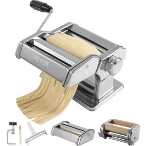 VEVOR Pasta Maker Machine, 9 Adjustable Thickness Settings Noodles Maker, Stainless Steel Noodle Rollers and Cutter, Manual Hand Press, Pasta Making