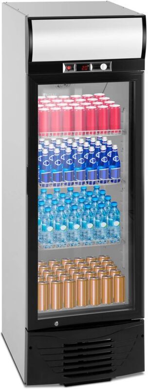 ROYAL CATERING Commercial Drinks Fridgebottle Refrigerator Beverage Cooler Gastro Fridge 238 l