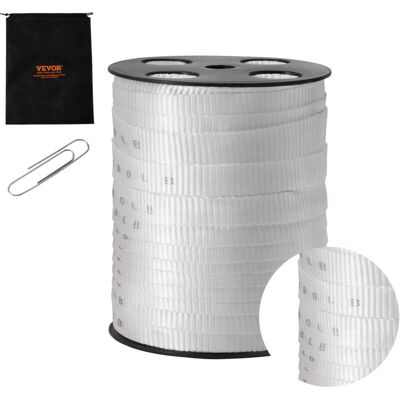 VEVOR Mophorn Polyester Pull Tape, 3/4' x 265' Mule Tape Flat Rope, 2500 lbf Tensile Capacity, Printed Webbing Cable Pulling Tape for Packaging, Gardening, VEVOR Mophorn Polyester Pull Tape, 3/4' x 265' Mule Tape Flat Rope, 2500 lbf Tensile Capacity, Printed Webbing Cable Pulling Tape for Packaging, Gardening,