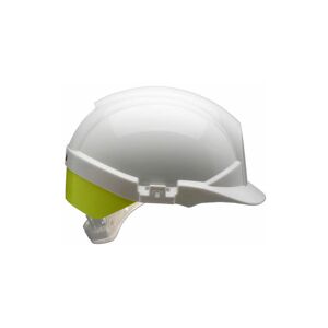 Reflex safety helmet white c/w yellow rear flash - White - White - Centurion