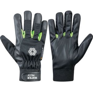 517 Tegera Synthetic Leather Gloves Black Size 10 - Green Black - Ejendals