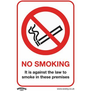 LOOPS 10x NO SMOKING (ON PREMESIS) Safety Sign - Self Adhesive 148 x 210mm Sticker