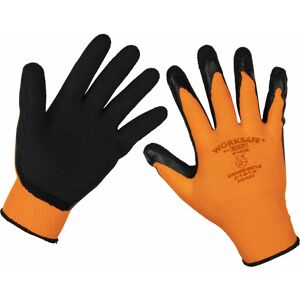Loops - 120 pairs Latex Coated Foam Gloves - Large - Improved Grip Lightweight Safety