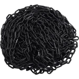 Vidaxl - Warning Chain Black 100 m Ø4 mm Plastic black