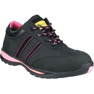 Amblers Safety - FS47 Women's Black Safety Trainers S1P - Size 7 - Black