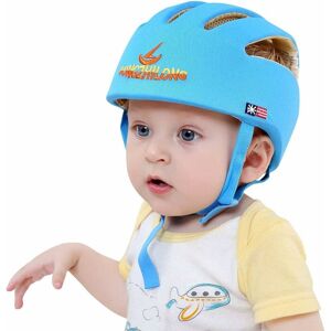 Alwaysh - Baby Adjustable Safety Helmet Baby Safety Helmet Learn to Craw Play (Blue)