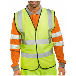 Beeswift - bseen en iso 20471 vest s/yell 4XL (bulk pac of 100 vests ) - Hi Vis - Saturn Yellow