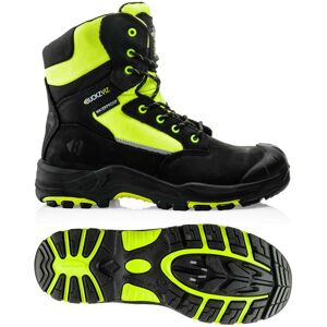 Buckler Boots - BuckzViz High Support Yellow Zip Lace Safety Work Boot uk Sizes 8