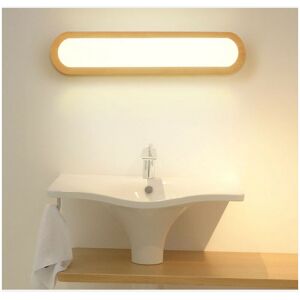 Denuotop - Solid Wood led Wall Light Indoor Wall Sconce Wall Light Living Room Bedroom Stairs Bathroom Sconce Warm White (55cm)