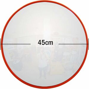 Day Plus - Convex Traffic Mirror 130 Degree Blind Spot Mirror Wide Angle Unbreakable Security Mirror For Road Safety,Garage Parking, Shop Security,