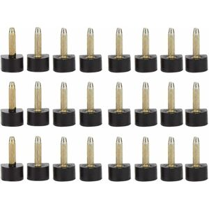 Denuotop - 24PCS Heel Stud, Replacement Ankles for High Heels Shoes, Heel Plates Heel Tips Replacement Heel (8x8mm)