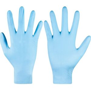 Skytec - Utah Disposable Gloves, Blue, Nitile, Powde Fee, Textued Fingetips, Size - Blue