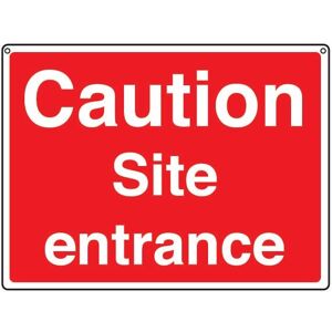 Sitesafe - General Construction Site Entrance Rigid pvc Sign - 600 x 450mm