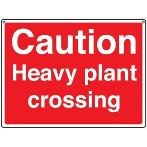 Sitesafe - General Construction Caution Heavy Plant Crossing Rigid pvc Sign - 600