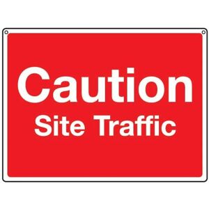 Sitesafe - General Construction Site Traffic Rigid pvc Sign - 600 x 450mm