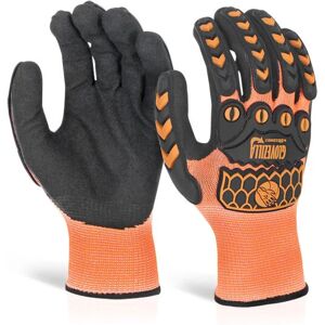 Glovezilla - sandy nitrile coated glove orange lge - Orange - Orange