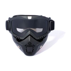 LANGRAY Goggles Riding Goggles, Motorcycle Goggles with Detachable Goggles Winter Goggles Protective Mask for Cyclists Windproof 1