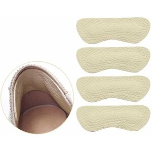 HÉLOISE Heel Pad Inserts, Self-Adhesive Heel Pads, Shoe Cushion for Women and Men, Shoe Pads for Shoes, Improved Shoe Fit and Comfort, 2 Pairs (Beige)