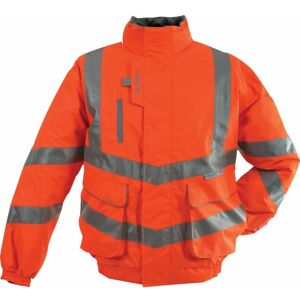 PR515 Mesh Lined Hi-vis Breathable Bomber Jacket Orange (xl) - Orange - Pulsar