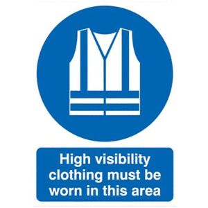 Sitesafe - Hi-visibility Clothing Must Be Won Rigid pvc Sign - 420 x 594mm