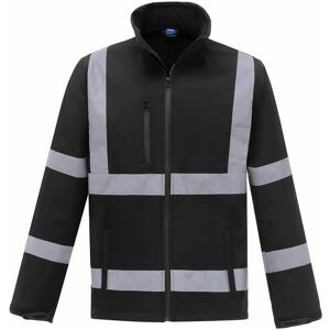 Langray - High Visibility Reflective Safety Jacket Workwear Waterproof Bomber Quilted Lining Jacket Lightweight for Women (Black,S)