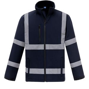 Langray - High Visibility Reflective Safety Jacket Workwear Waterproof Bomber Quilted Lining Jacket Lightweight for Women (Navy,S)