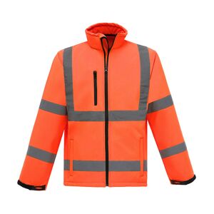 Langray - High Visibility Reflective Safety Jacket Workwear Waterproof Bomber Quilted Lining Jacket Lightweight for Women (Orange,S)