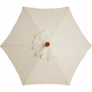 Denuotop - Housse de rechange pour parasol - 6 baleines - Diamètre 2m - Imperméable - Protection uv - Tissu de rechange - Beige