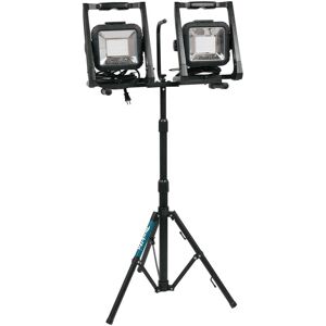 Makita - DML805 18v 110v lxt led Work Light Site Light Twin Pack + Tripod Stand