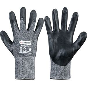 Skytec - Cut Resistant Gloves, Bi-polyme Coated, Gey/Black, Size 11 - Black Grey