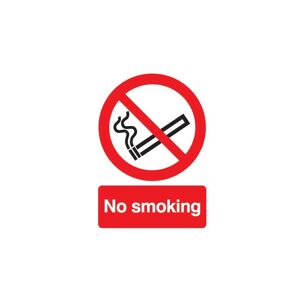 Sitesafe - no Smoking Rigid pvc Sign - 420 x 594mm
