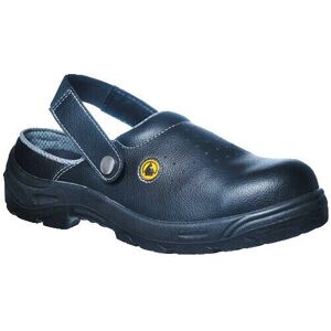 Portwest - FC03 esd Perf' Safety Clog sb-ae Black SZ.11 - Black