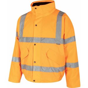 Portwest RT32 Hi-vis XL Rail Industry Orange Bomber Jacket - Orange