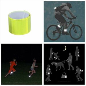 HOOPZI Reflective Armband 16PCS Reflective Strip Child Bike Safe Leg Pants Reflective Clip High Visibility Arm Ankle Bracelet Fluorescent Band (16pcs)