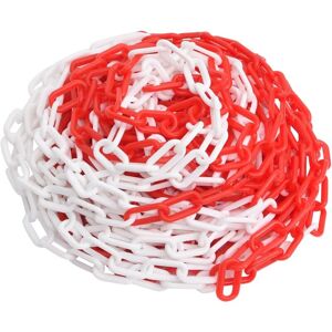 Berkfield Home - Royalton Warning Chain Red and White 100 m Ø4 mm Plastic