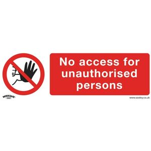 Worksafe - Safety Sign - No Access - Rigid Plastic